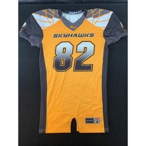 Champ Pro Sports Skyhawks‎ Football Jersey 82 Crawford Orange Gray Men's M